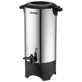 VEVOR Commercial Coffee Urn 50 Cup Stainless Steel Coffee Dispenser Fast Brew VEVOR Commercial Coffee Urn 50 Cup Stainless Steel Coffee Dispenser Fast Brew